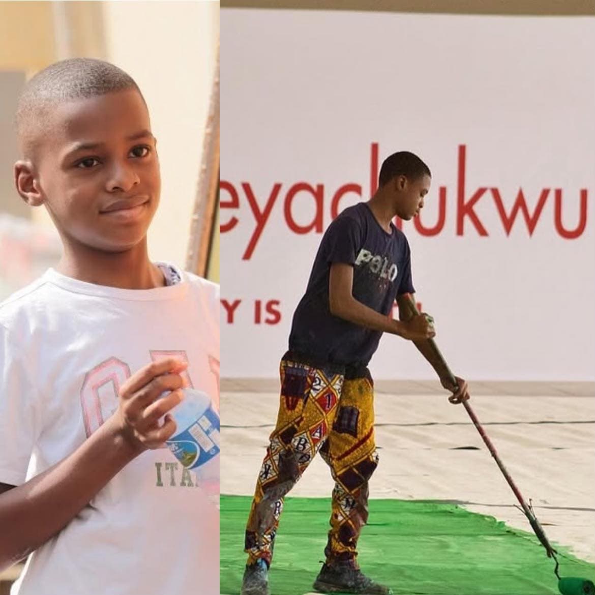 Nigerian Teenager Kanyeyachukwu Tagbo-Okeke Breaks Guinness World Record with Monumental Art Canvas